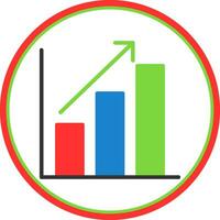 Bar chart Vector Icon Design