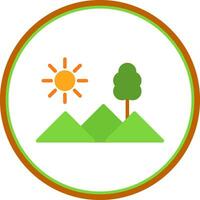 Mountains Vector Icon Design