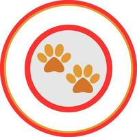 Paw print Vector Icon Design