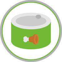 Canned food Vector Icon Design