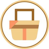 Picnic basket Vector Icon Design