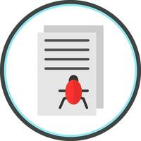 Bug Report Vector Icon Design