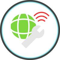 Network Troubleshooting Vector Icon Design