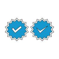 Set of vector badges and labels with check mark icons. Approved and certified icon. Check mark symbol. verified blue check logo with cloud shield. speech bubble check mark icon