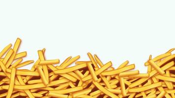 fries backdrop white vector