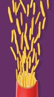 picture of fries vector