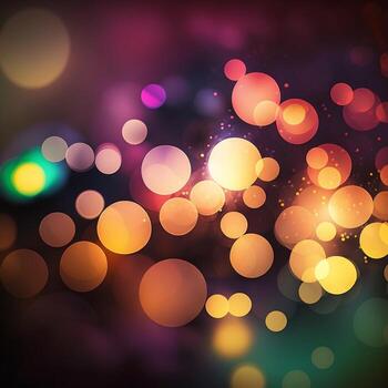 Bokeh Lights Abstract Background photo