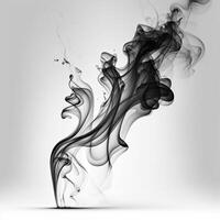 Asbtract Background Black and White Smoke photo