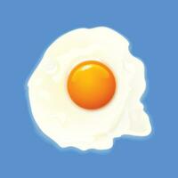 egg on blue vector