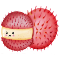 cute cartoon fruit drawing png