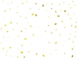 Golden Rectangles Confetti Background. Vector illustration