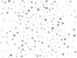 Christmas silver square confetti. Vector illustration