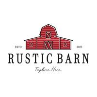 Vintage organic farmhouse or barn,warehouse, rustic barn and animal farmhouse logo design. vector