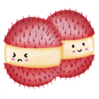 mignonne dessin animé fruit dessin png