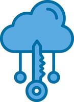 nube acceso vector icono diseño