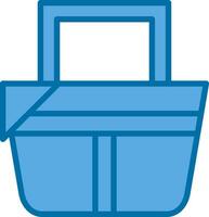 Picnic basket Vector Icon Design