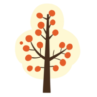 höst träd med blad png