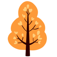 Autumn tree with leaf png