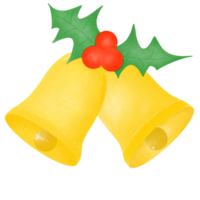 Navidad oro campanas png