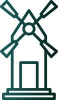 Windmill Vector Icon Design