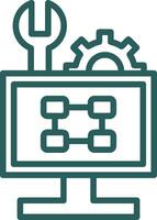 Troubleshooting Flowchart Vector Icon Design