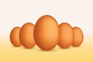 eggs stand shadow vector