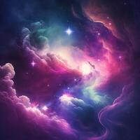 Abstract Galaxy Colorful Background photo