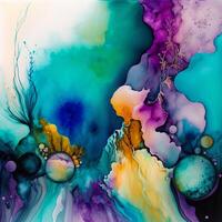 Alcohol Ink Background Abstract photo