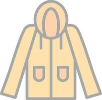 Raincoat Vector Icon Design