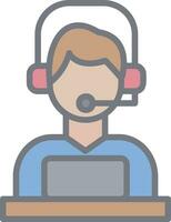 Remote Support Vector Icon Design