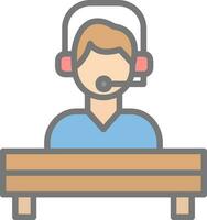 Help Desk Vector Icon Design