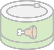 Canned food Vector Icon Design