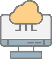 Cloud Computing Vector Icon Design