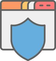 Internet Security Vector Icon Design