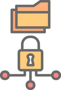 Data Encryption Vector Icon Design