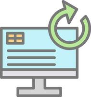 System Restore Vector Icon Design