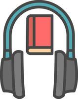 audio libro vector icono diseño