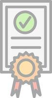 Certficate Vector Icon Design