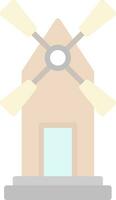 Windmill Vector Icon Design