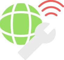 Network Troubleshooting Vector Icon Design