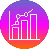 Bar chart Vector Icon Design