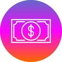 diseño de icono de vector de dólar