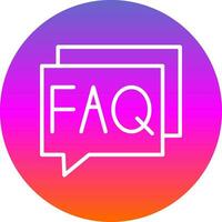 FAQ Vector Icon Design