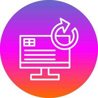 System Restore Vector Icon Design