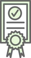 Certficate Vector Icon Design