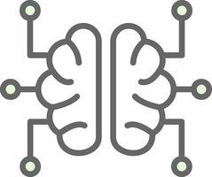 diseño de icono de vector de cerebro