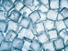 ice cubes background. frozen cube. photo