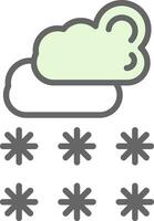 diseño de icono de vector de nieve