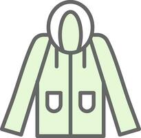 Raincoat Vector Icon Design