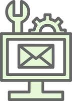 Email Troubleshooting Vector Icon Design